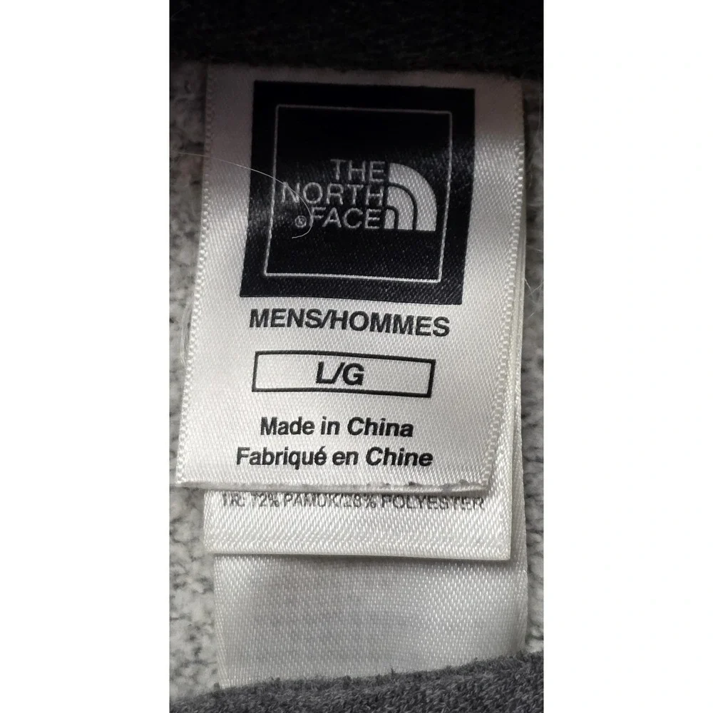 The North Face Mens Size L Gray Graphic Long Sleeve Hoodie‎